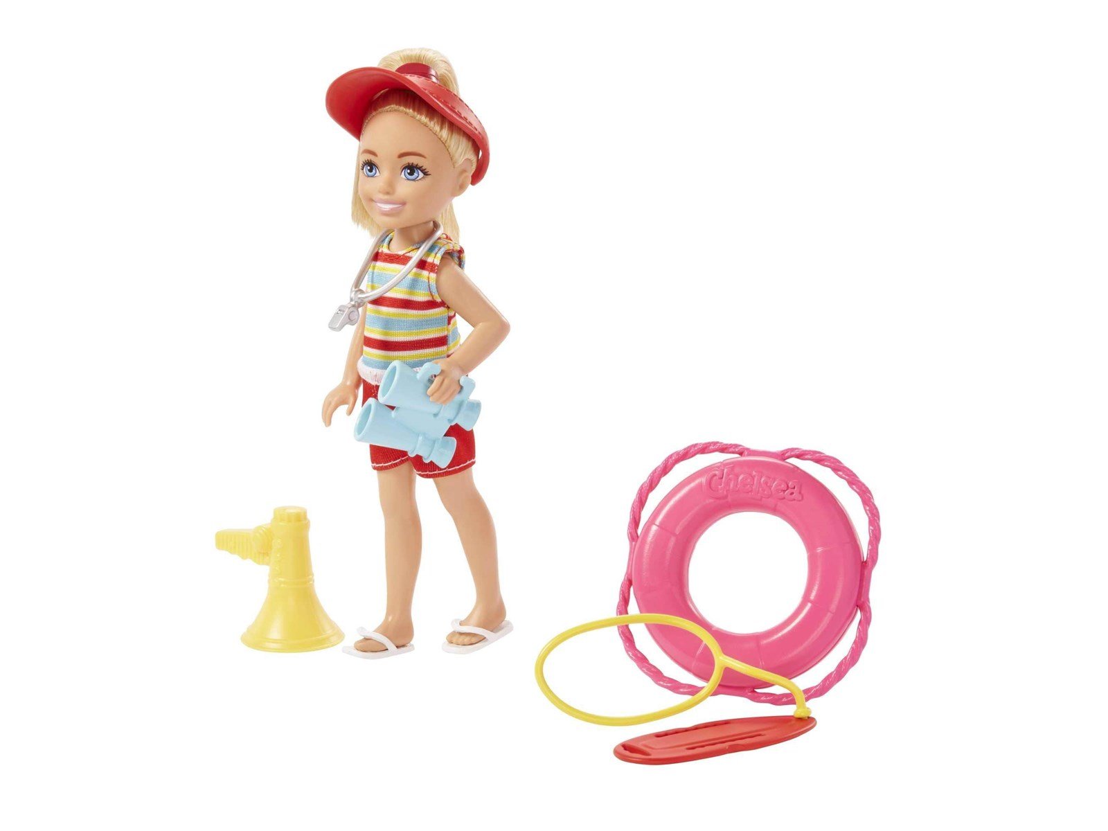Barbie Chelsea Can Be… Lifeguard Doll And 6 Career-themed Accessories Including Life Buoy Barbie Chelsea Can Be… Lifeguard Doll And 6 Career-themed Accessories Including Life Buoy